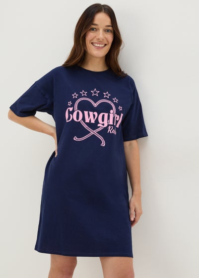 Navy Cowgirl Rodeo Nightie