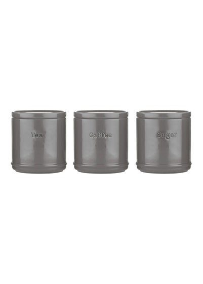 Price & Kensington Accents Tea, Coffee Sugar Set Charcoal