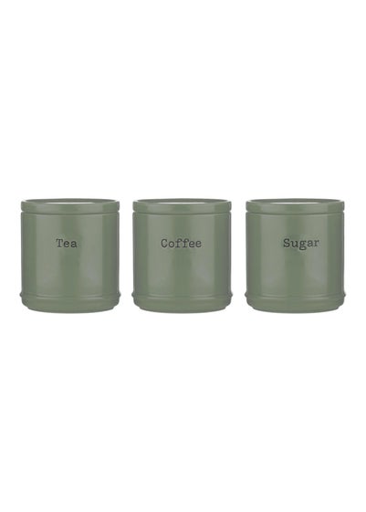 Price & Kensington Accents Tea, Coffee Sugar Set Sage Green