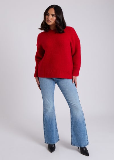 Urban Bliss Red Wool Blend Jumper