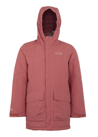 Regatta Mineral Red Rumba Red Kids' Farbank Waterproof Jacket