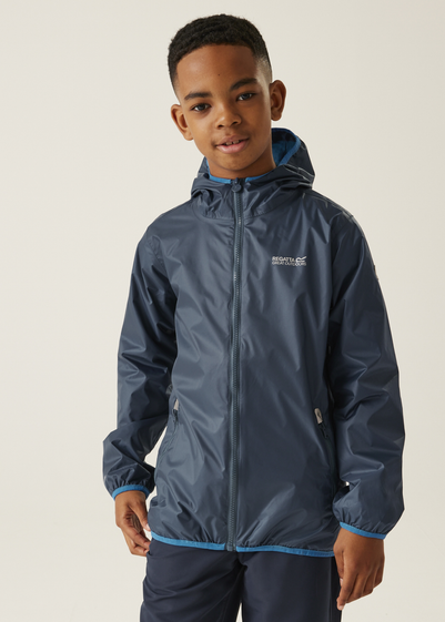 Regatta Moonlight Denim Kids' Lever II Waterproof Packaway Jacket