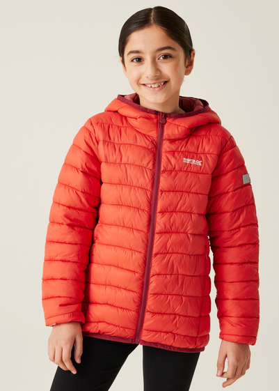 Regatta Red Sky Mineral Red Kids' Hooded Marizion Padded Jacket