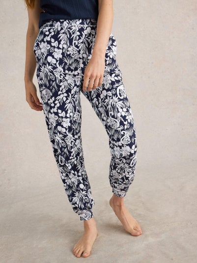 Pyjama-Jogginghose Freya - Navy Pr - XL