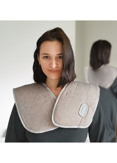 Wellbeing Grey Heated Back and Neck Massager