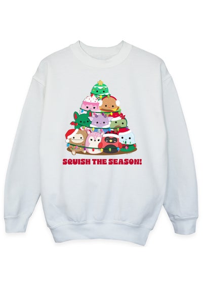 Squishmallows Kids White Christmas Tree Sweatshirt (5-13 Years)