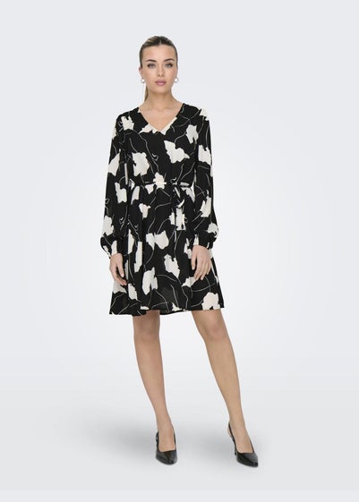 JDY Black Divya Shift Mini Dress