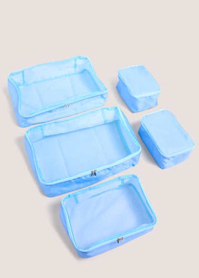 5 Pack Blue Packing Cubes