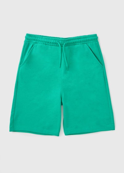 Boys Green Jogger Shorts (7-15yrs)
