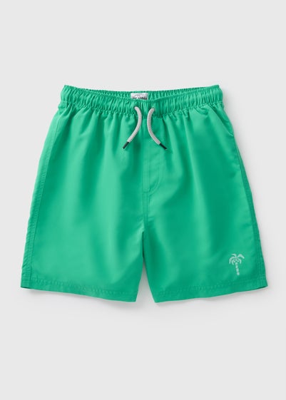Boys Green Swim Shorts (7-15yrs)