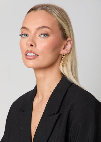 Madein Gold Hoop Dangle Earrings