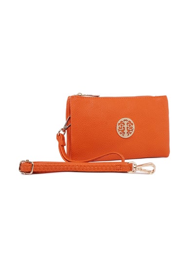 Raffaella Orange Clutch Purse