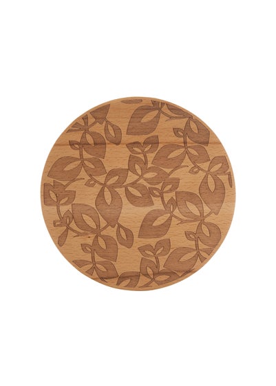 Catherine Lansfield Inga Wooden Round Trivet