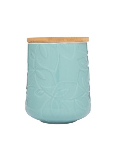 Catherine Lansfield Inga Storage Jar Teal