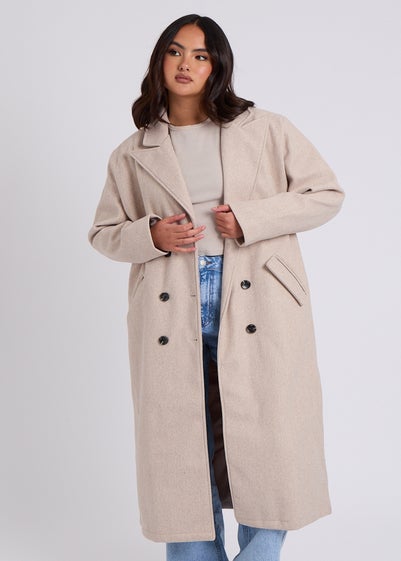 Urban Bliss Oatmeal Maxi Formal Coat