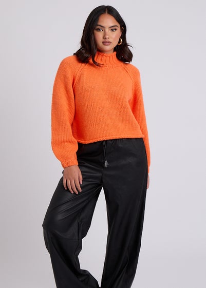 Urban Bliss Orange Exposed Seam Jumper