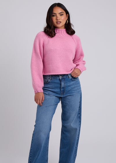 Urban Bliss Pink Exposed Seam Jumper