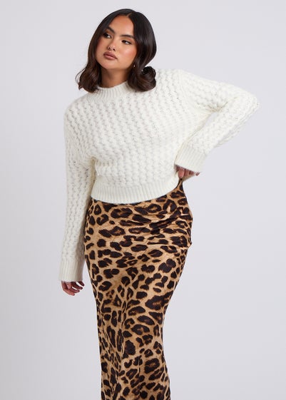 Urban Bliss Cream Zig Zag Cable Jumper