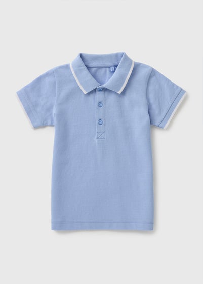Boys Blue Casual Polo Shirt (1-7yrs)