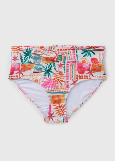 Multicolour Summer Print Bikini Bottoms