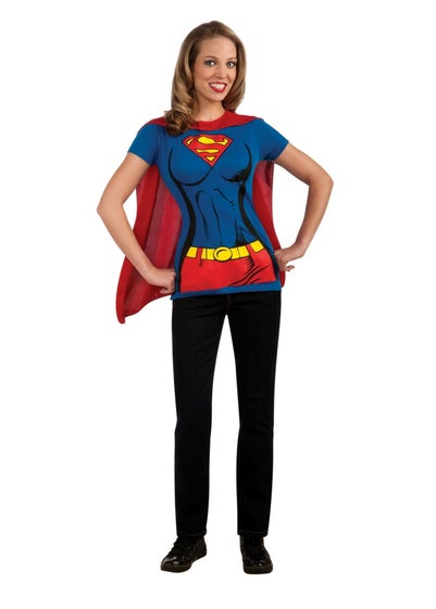 DC Comics Supergirl Blue Costume Top