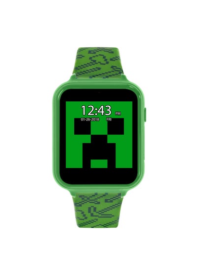 Disney Minecraft Green Silicon Strap Watch