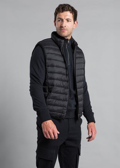 French Connection Black Superlight Puffer Gilet