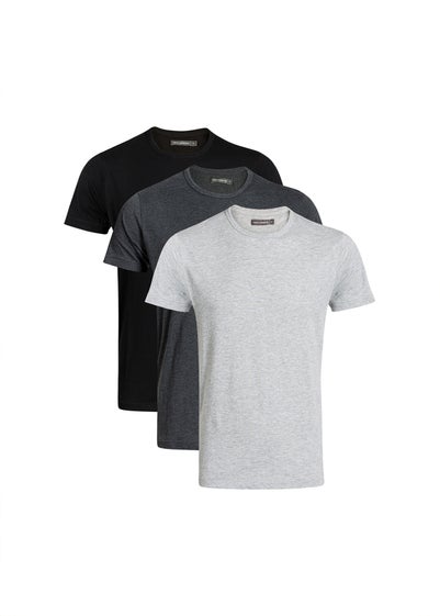 French Connection Grey Cotton T-Shirts Pack of 3