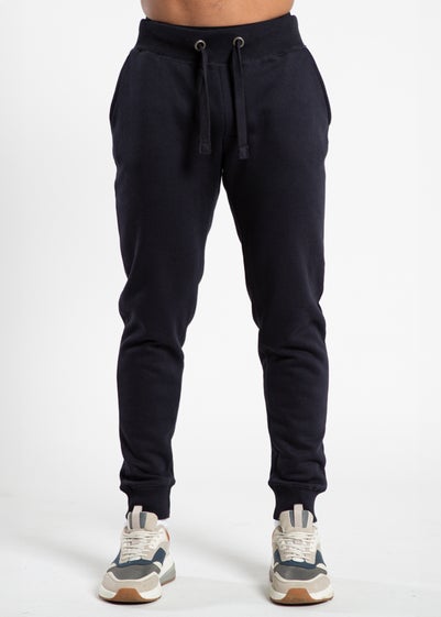 French Connection Navy Cotton Blend Joggers