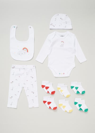 Lily and Jack White 10-Piece Bodysuit Baby Gift Set (0-6 months)