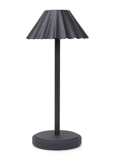 ValueLights Avery Dimmable Black Table Lamp with Black Shade Integrated LED