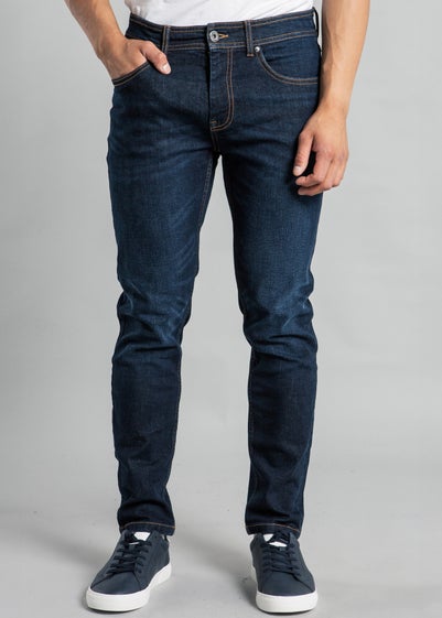 Tokyo Laundry Dark Blue Classic Slim Fit Denim Jeans