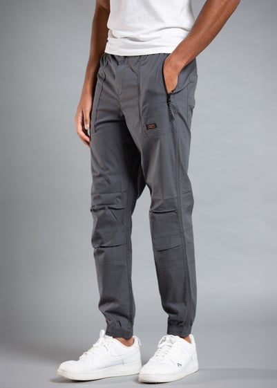 Tokyo Laundry Grey Cotton Cargo Trousers