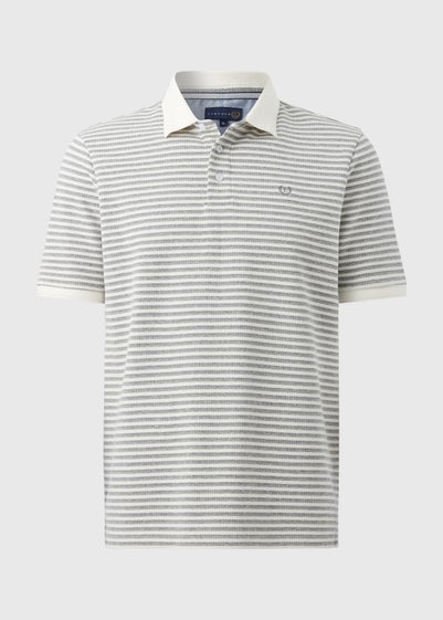 Lincoln Grey Stripe Polo Shirt