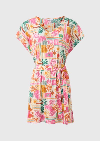 Multicolour Summer Print Kaftan