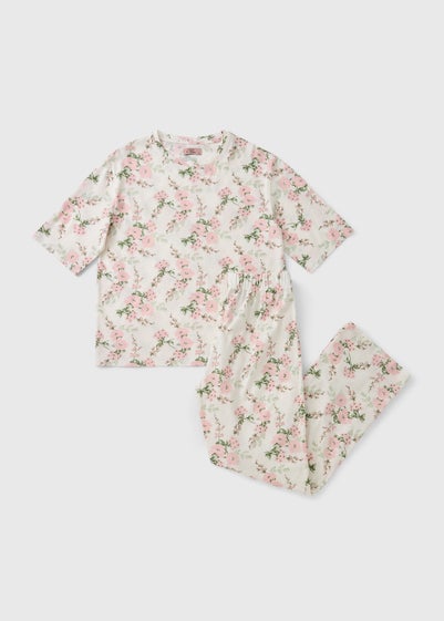 Cream Floral Pyjama Set