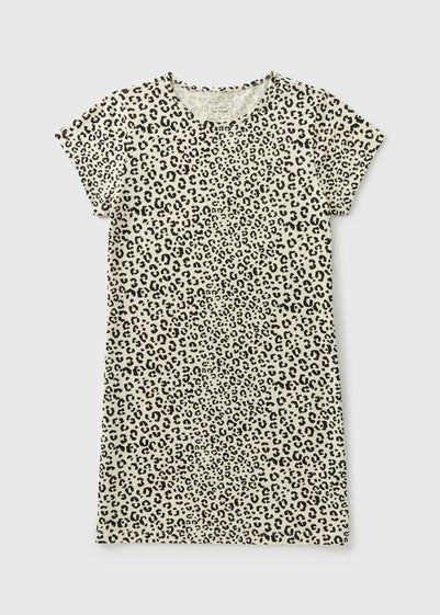 Cream Mono Animal Print Nightie
