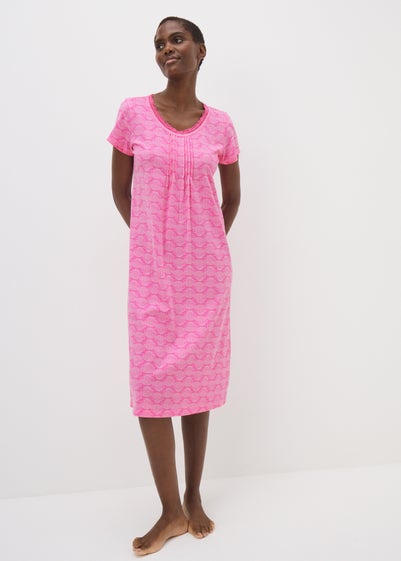 Pink Shell Lace Nightie
