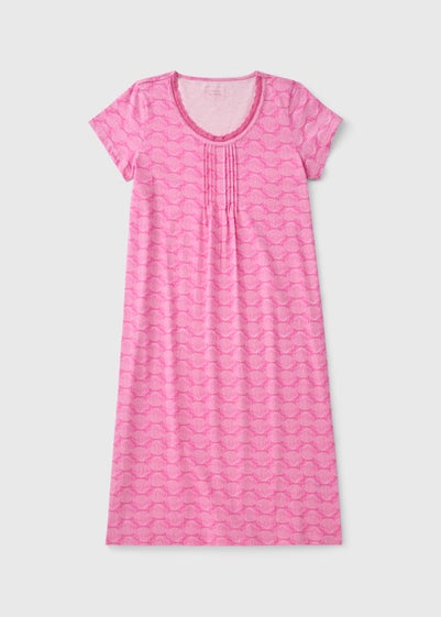 Pink Shell Lace Nightie