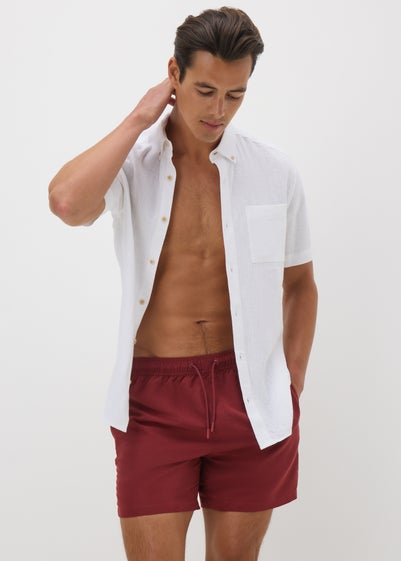 Burgundy Swim Shorts