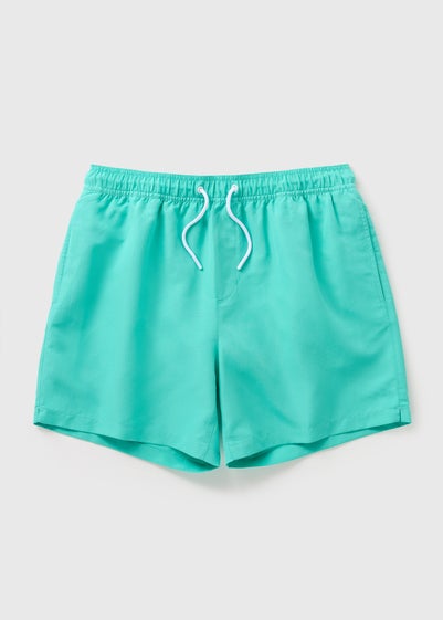 Turqouise Slim Swim Shorts
