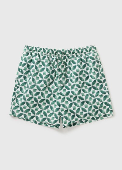 Green Design Swimming Trunks