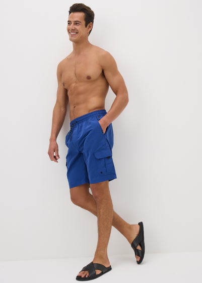 Blue Cargo Swimming Shorts