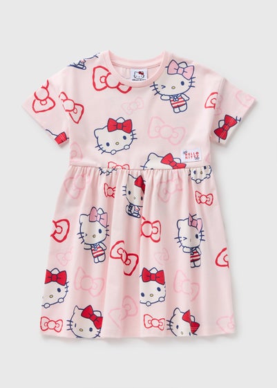 Girls Pink Hello Kitty Dress (1-7yrs)