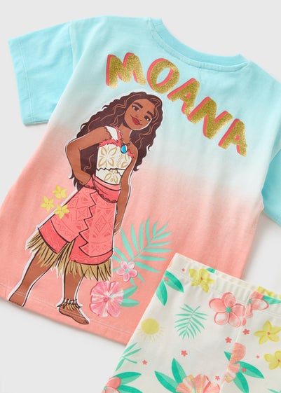 Disney Girls Multicolour Moana Top & Shorts Set (1-7yrs)