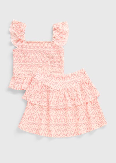 Girls Coral Rara Top & Skirt Set (7–15yrs)