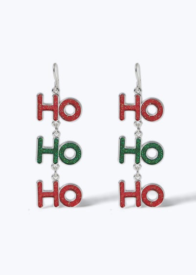 Muse Silver Christmas Ho Ho Earring