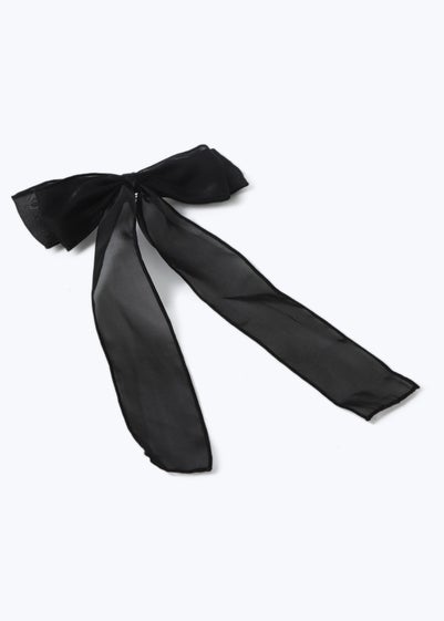 Muse Black Organza Hair Bow