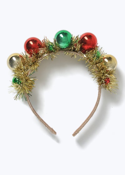 Muse Girls Gold Christmas Bauble Headband