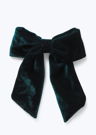 Muse Green Velvet Hair Bow